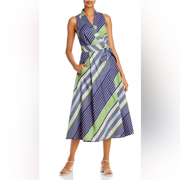 NEW Tory Burch Overprinted Wrap Dress 2 - Picture 1 of 16